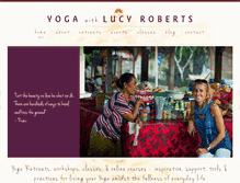 Tablet Screenshot of lucyrobertsyoga.com